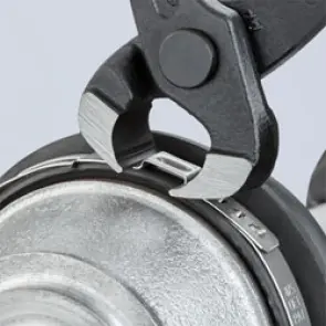 Кліщі для хомутів з вушками, 220мм KNIPEX 10 98 I220, фосфатовані №2