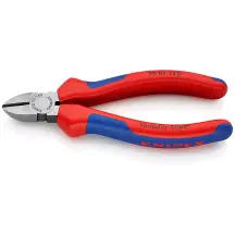 Кусачки боковые (бокорезы), диаметр 4,0 мм, 140 мм KNIPEX 70 02 140, фосфатированные