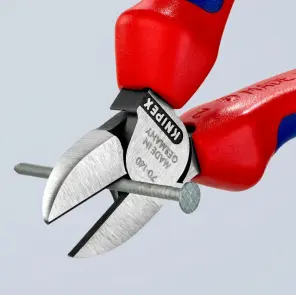 Кусачки боковые (бокорезы), диаметр 4,0 мм, 140 мм KNIPEX 70 02 140, фосфатированные №3