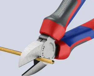 Кусачки боковые (бокорезы), диаметр 4,0 мм, 180 мм KNIPEX 70 02 180, фосфатированные №2