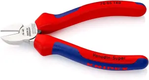 Кусачки бокові (бокорізи), діаметр 4,0мм, 140мм KNIPEX 70 05 140, хромовані №2