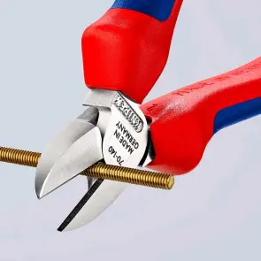 Кусачки бокові (бокорізи), діаметр 4,0мм, 140мм KNIPEX 70 05 140, хромовані №3
