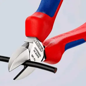 Кусачки бокові (бокорізи), діаметр 4,0мм, 140мм KNIPEX 70 05 140, хромовані №4