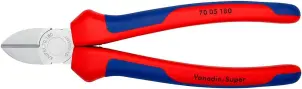 Кусачки бокові (бокорізи), діаметр 4,0мм, 180мм KNIPEX 70 05 180, хромовані №2