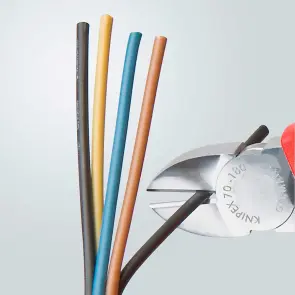 Кусачки бокові (бокорізи), діаметр 4,0мм, 180мм KNIPEX 70 05 180, хромовані №5
