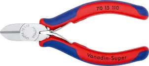 Кусачки бокові (бокорізи), діаметр 3,0мм, 110мм KNIPEX 70 15 110, хромовані №2