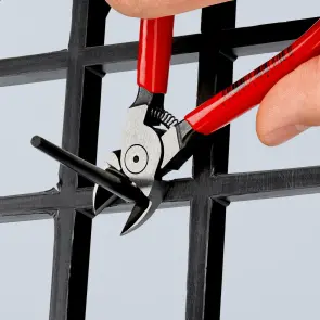 Кусачки бокові (бокорізи) для пластмаси, 140мм KNIPEX 72 01 140, фосфатовані №3