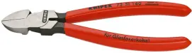 Кусачки бокові (бокорізи) для світловодів (оптоволокно), 160мм KNIPEX 72 51 160, фосфатовані купити