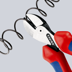 Кусачки боковые (бокорезы) компактные X-Cut, диаметр 12,0 мм, 160 мм KNIPEX 73 02 160, фосфатированные №3