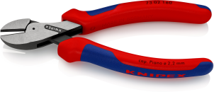 Кусачки боковые (бокорезы) компактные X-Cut, диаметр 12,0 мм, 160 мм KNIPEX 73 02 160, фосфатированные №4