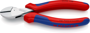 Кусачки бокові (бокорізи) компактні X-Cut, діаметр 12,0мм, 160мм KNIPEX 73 05 160, хромовані №1