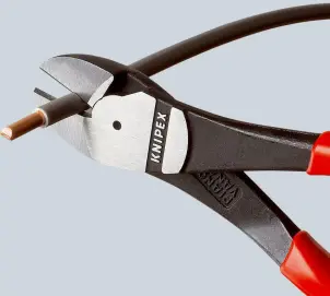 Кусачки боковые (бокорезы) особой мощности, диаметр 3,1мм, 140мм KNIPEX 74 01 140, фосфатированные №4