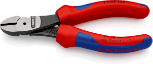 Кусачки боковые (бокорезы) особой мощности диаметр 3,1 мм, 140 мм KNIPEX 74 02 140, фосфатированные №1