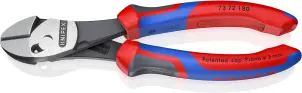 Кусачки боковые (бокорезы) особой мощности TwinForce, диаметр 5,5мм, 180мм KNIPEX 73 72 180, фосфатированные №1