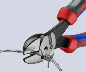 Кусачки боковые (бокорезы) особой мощности TwinForce, диаметр 5,5мм, 180мм KNIPEX 73 72 180, фосфатированные №3