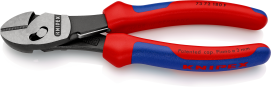 Кусачки боковые (бокорезы) особой мощности TwinForce, диаметр 5,5мм, 180мм KNIPEX 73 72 180 F,фосфатированные
