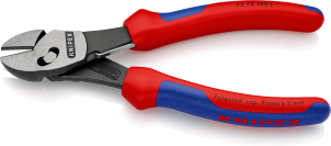 Кусачки боковые (бокорезы) особой мощности TwinForce, диаметр 5,5мм, 180мм KNIPEX 73 72 180 F,фосфатированные №2