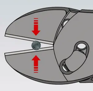 Кусачки боковые (бокорезы) особой мощности TwinForce, диаметр 5,5мм, 180мм KNIPEX 73 72 180 F,фосфатированные №7
