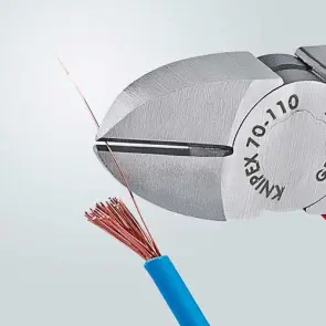 Кусачки бокові (бокорізи), діаметр 3,0мм, 125мм KNIPEX 70 01 125 EAN, фосфатовані №2