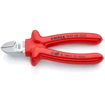 Кусачки боковые (бокорезы), диаметр 4,0 мм, 160 мм VDE KNIPEX 70 07 160, хромированные купить