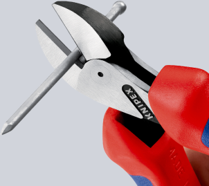 Кусачки бокові (бокорізи) компактні X-Cut, діаметр 12,0мм, 160мм KNIPEX 73 02 160 SB, фосфатовані №3