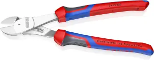Кусачки боковые (бокорезы) особой мощности, диаметр 4,6 мм, 250 мм KNIPEX 74 05 250, хромированные №2