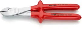 Кусачки боковые (бокорезы) особой мощности, диаметр 4,6 мм, 250 мм VDE KNIPEX 74 06 250, хромированные в магазине TVOE