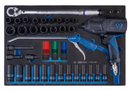 Набор инструментов 41PC.1/2"DR.COMPOSITE IMPACT WRENCH SET METRIC WITH SOCKET(EVA FOAM)"