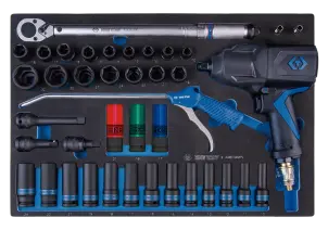 Набор инструментов 41PC.1/2"DR.COMPOSITE IMPACT WRENCH SET METRIC WITH SOCKET(EVA FOAM)" №1