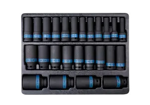 Набор головок 1/2" 25 единиц в ложементе №1