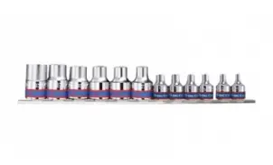 Набор головок звездочек 10 единиц 3/8" тп 1/2" на планке (уп.32) №1