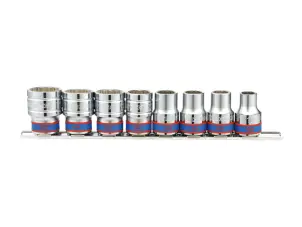 Набор головок 1/2" 10-19 мм 8 единиц на планке №1
