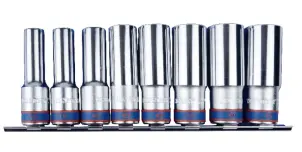 Набор головок 1/2" 8 единиц 6-гран.12-23 мм на планке №1