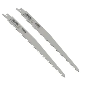Полотно для шабельных пил, по дереву 9"/225мм, 2шт.,IRWIN №1