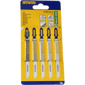 Холст для лобзика по дереву T101B 5шт., IRWIN №2