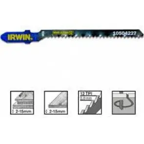 Пилка для лобзика по дереву T119BO 5шт, IRWIN №3