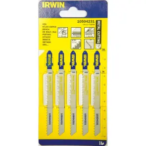 Пилка для лобзика по металлу T127D 5шт., IRWIN №3