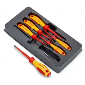 Набір викруток ізольованих тонких VDE KNIPEX 00 20 12 V04, шліц Phillips/Pozidriv №2