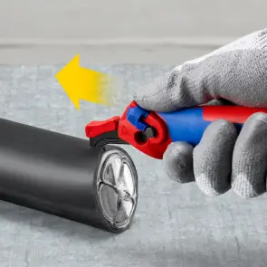 Нож с пяткой двухфункциональный KNIPEX 16 50 145 SB №4