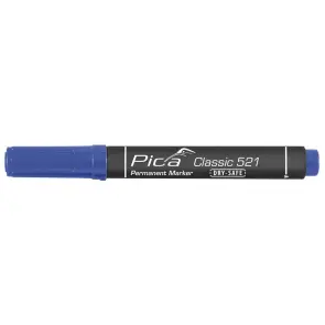 Маркер перманентный Pica Chisel tip, 521/41, со скошенным носиком, синий №1