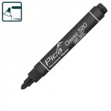Маркер перманентний Pica Classic 520/46 Permanent Marker bullet tip, чорний