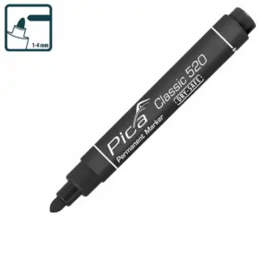 Маркер перманентний Pica Classic 520/46 Permanent Marker bullet tip, чорний №1