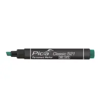 Маркер перманентный Pica Chisel tip, 521/36, со скошенным носиком, зеленый
