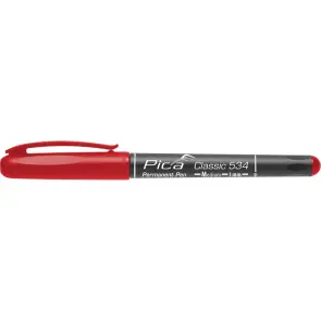 Перманентный маркер Pica Classic 534/40 Permanent Pen Medium, тонкий красный №1