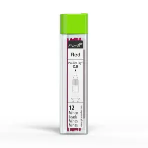 Запасні стержні PICA 7031/SB Fine Dry червоний 0,9мм, 12шт №2
