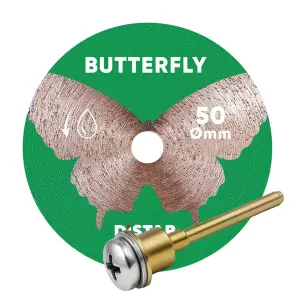 Круг алмазный отрезной 1A1R 50x0,6x5,8/3,2-3,0F Butterfly №1