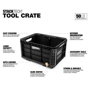 Ящик для инструмента TOUGHBUILT TB-B1-X-50 StackTech открытый №2