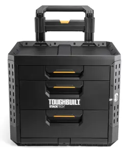 Ящик для инструмента TOUGHBUILT TB-B1-D-R93 StackTech на колесах с 1+2 выдвижными ящиками №3
