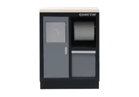 - держатель для бумаги с мусорным отсеком серый 680 x 460 x 910 мм - 5 шт.;