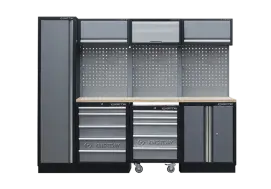 Комплект инструментальных тумб серая 2640 x 460 x 2000 мм.